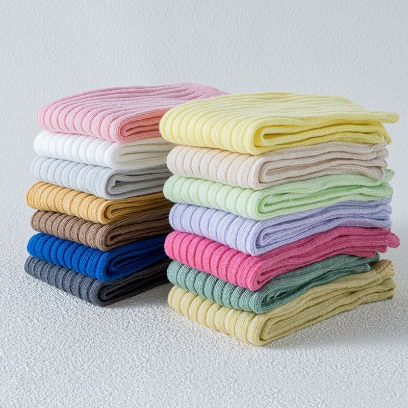 子供の靴下、チューブソックス、男の子の男の子と女の子の膝の靴下、キャンディーカラーストレートボードダブルニードルソックス 子供の靴下、チューブソックス、男の子の男の子と女の子の膝の靴下、キャンディーカラーストレートボードダブルニードルソックス